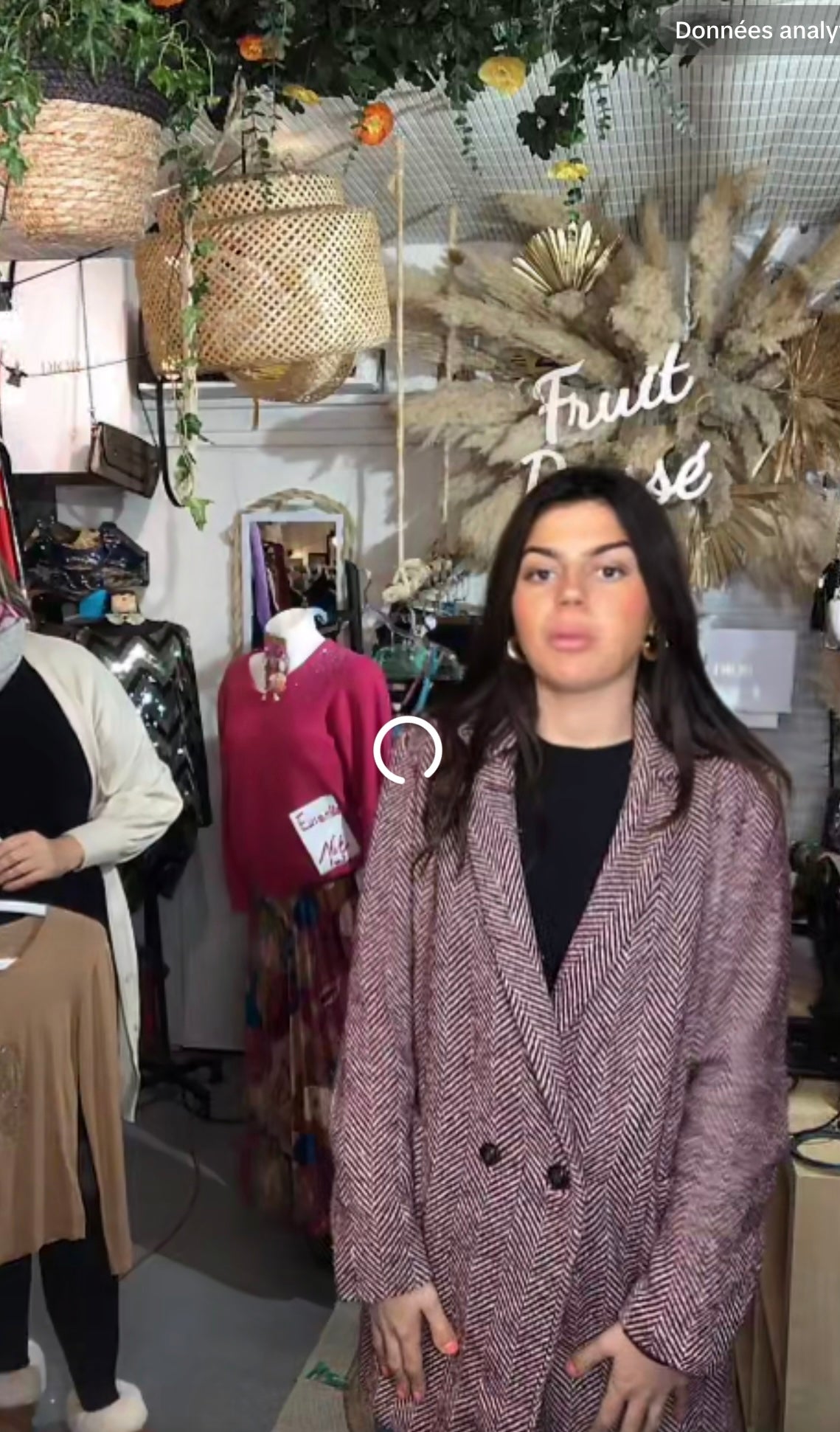 Manteau promod violet taille M