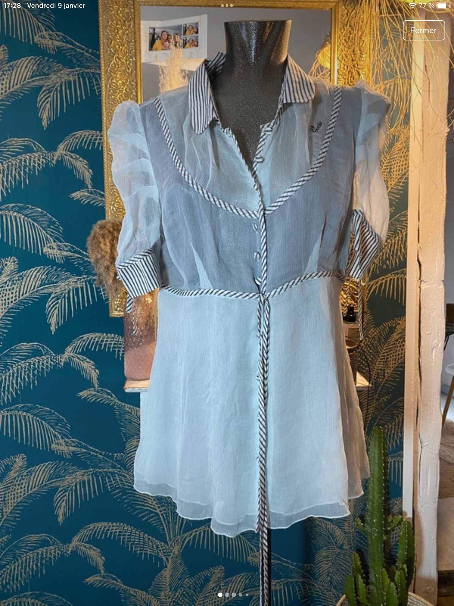 Haut guess jean fluide taille M