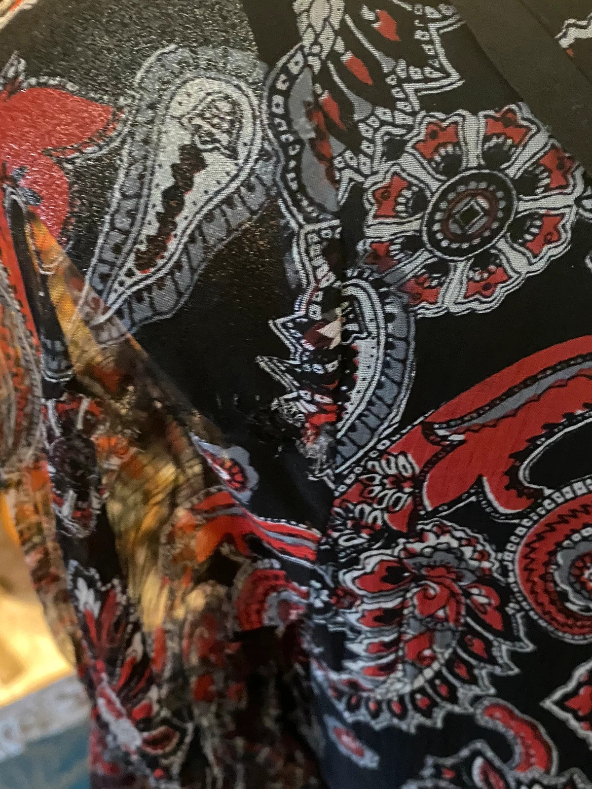 Robe bohème, longue avec voile col v , taille S