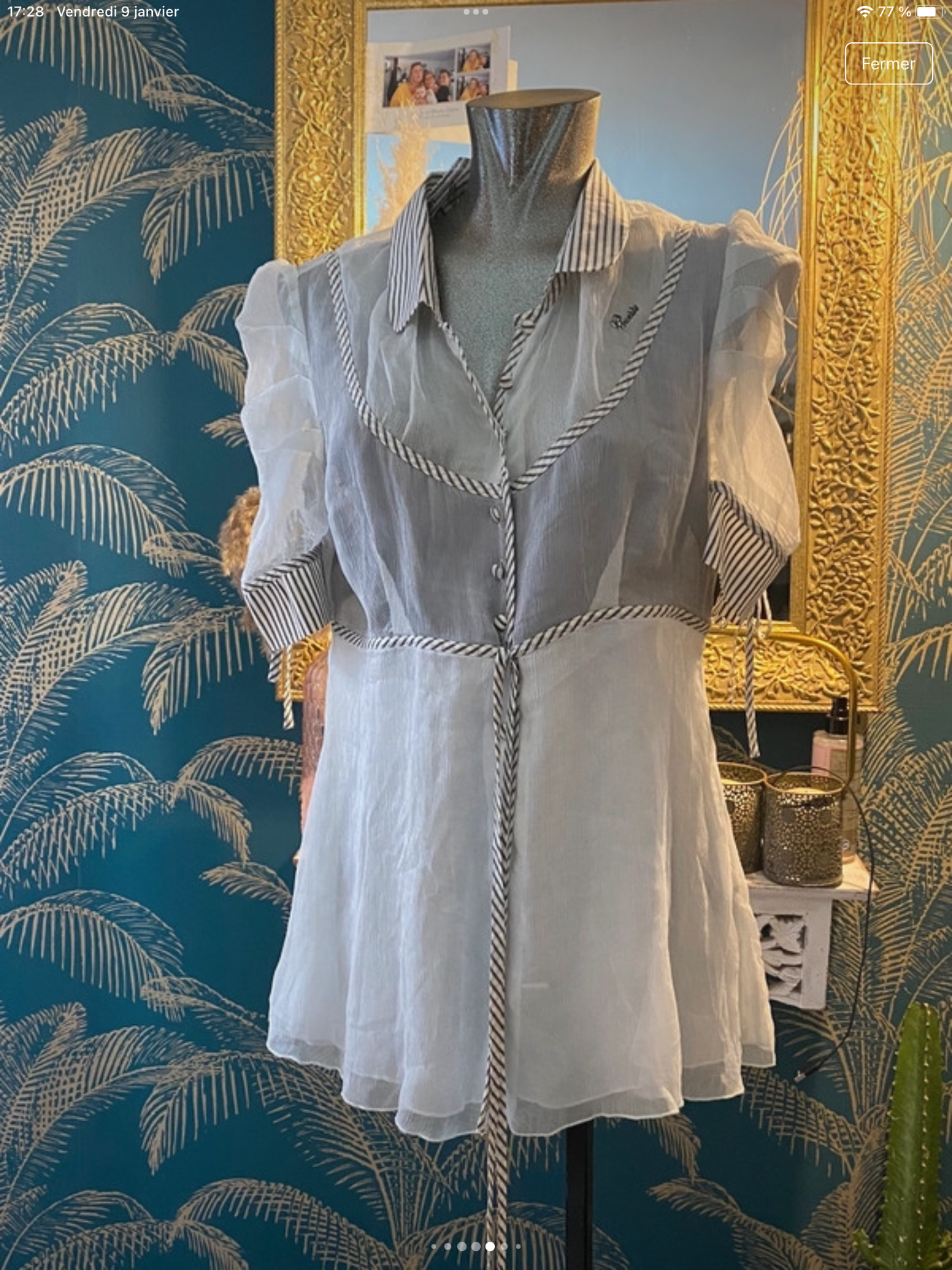 Haut guess jean fluide taille M