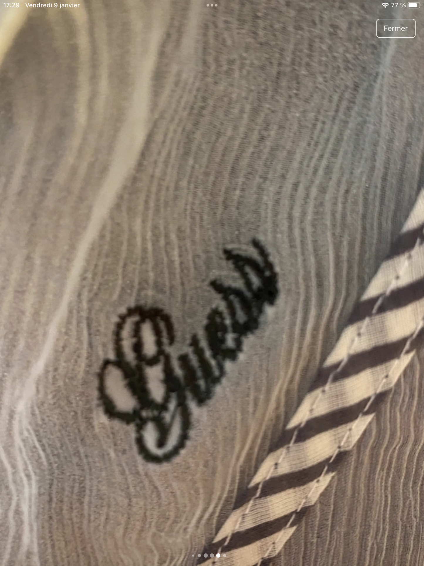 Haut guess jean fluide taille M