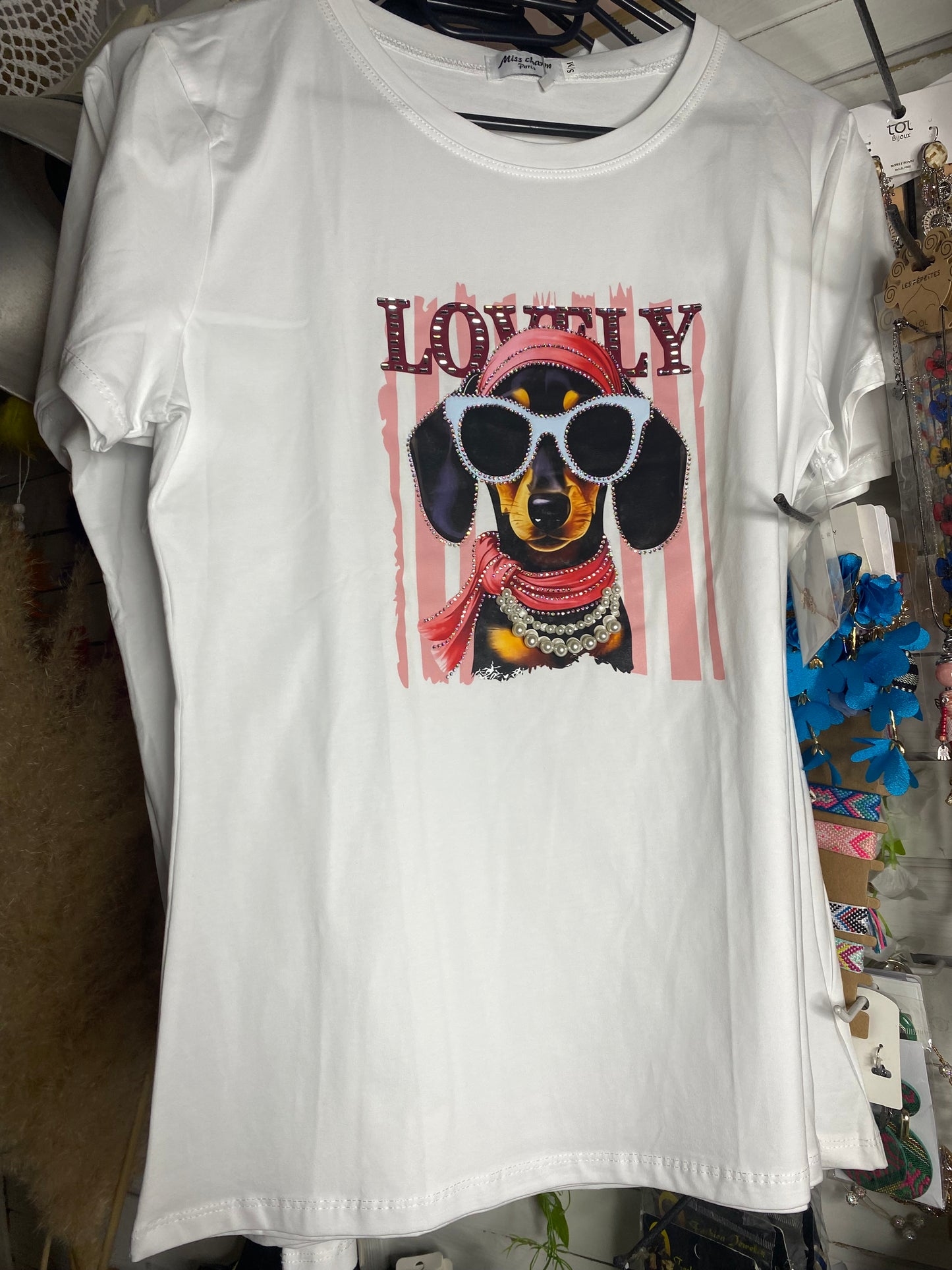 tee shirt collection teckel strass ete fun