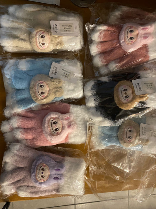Lot de 2 paires de gants femme / enfant