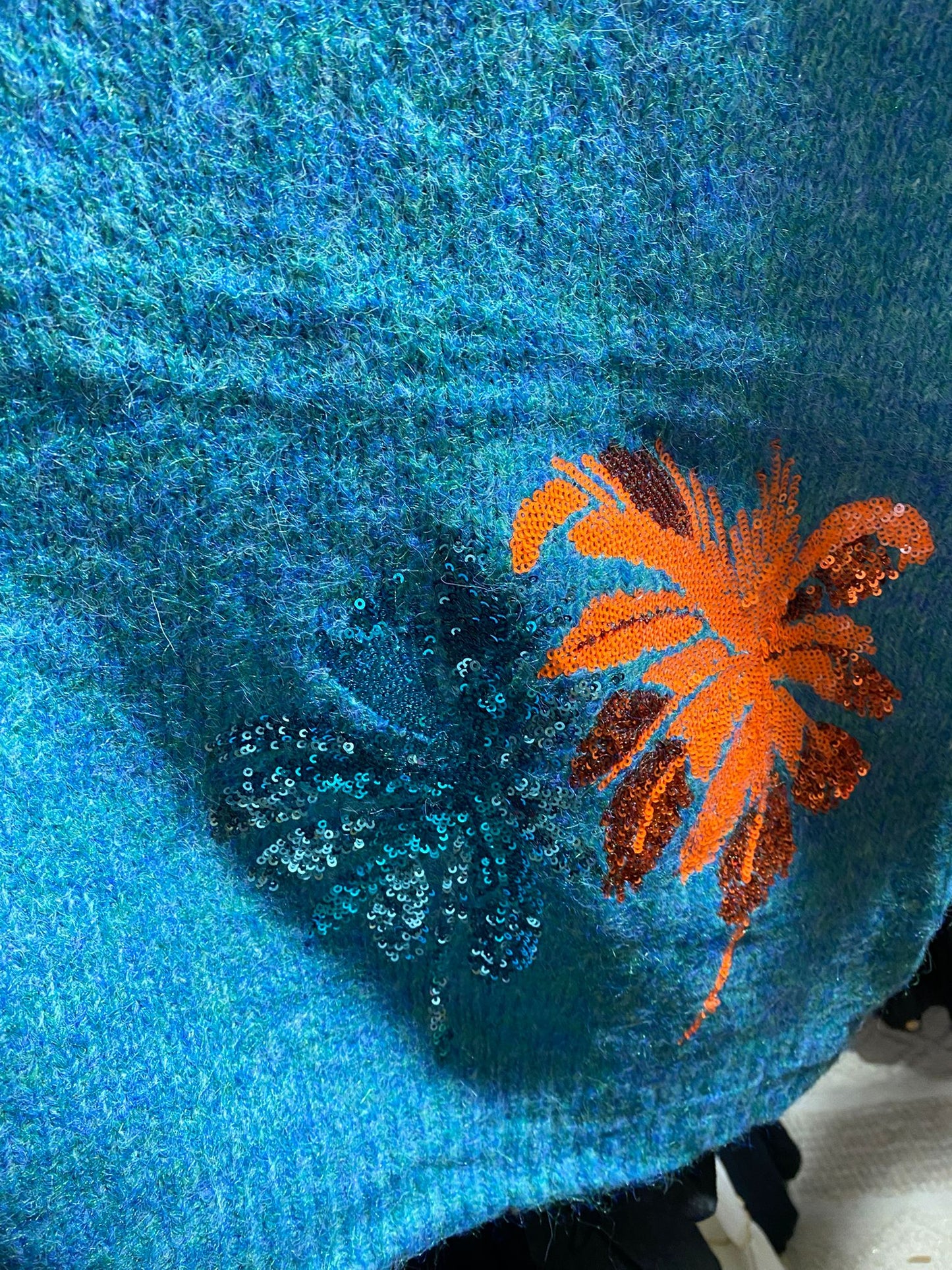 Pull Laurie taille unique sequin vert capsule