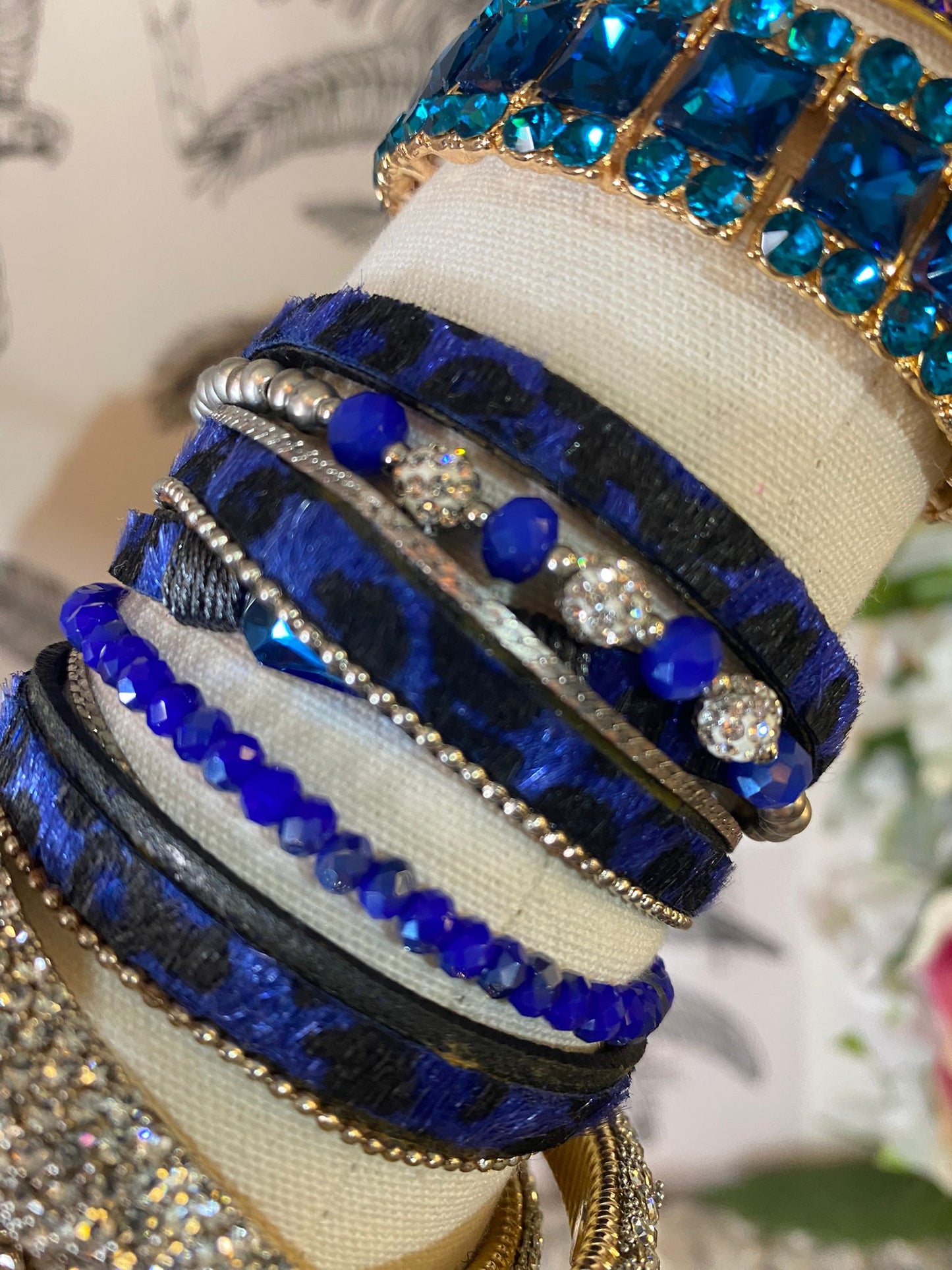 Bracelet au choix strass perle taille unique