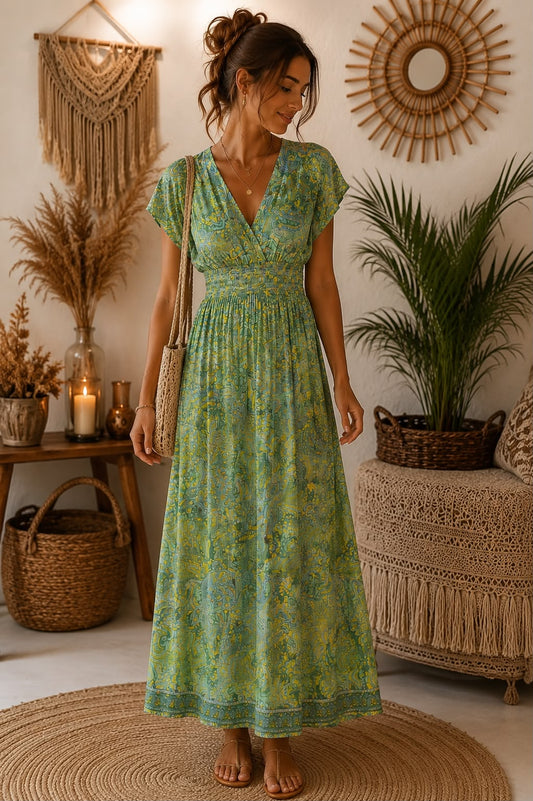 robe magique longue verte ou noir 36/50 matière maillot de bains toutes morphologies