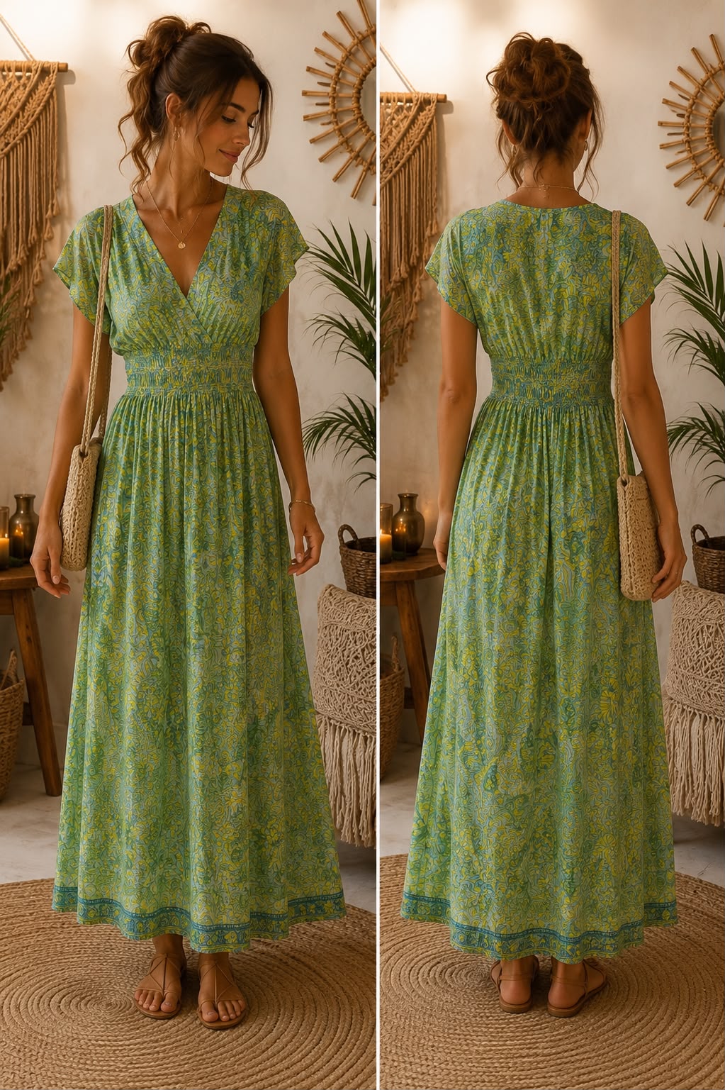 robe magique longue verte ou noir 36/50 matière maillot de bains toutes morphologies