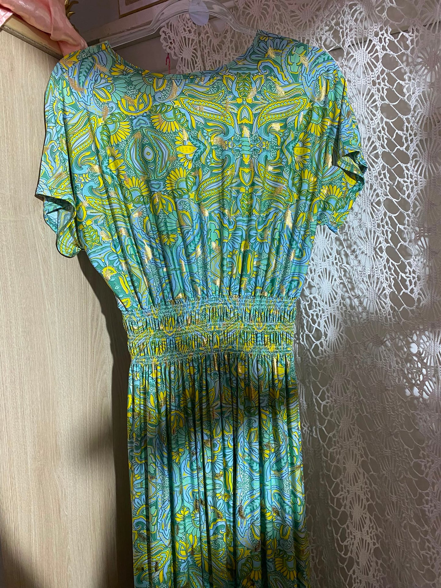 robe magique longue verte ou noir 36/50 matière maillot de bains toutes morphologies
